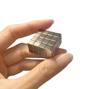 Magnet Cubes 32pcs 1/4x1/4x1/4" Neodymium Strong Rare Earth N48 Magnets 32pcs - Picture 1 of 5