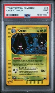 CROBAT H5/H32 PSA 9 2003 SKYRIDGE E READER HOLO POKEMON CARD ENGLISH - Picture 1 of 2