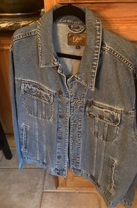 NEU Lee Denim Jeansjacke Herren Große 42 Reg Trucker Blau Light Stone Chore - Bild 1 von 4