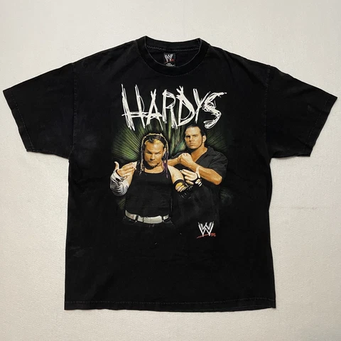 WWE WWF Vintage Hardy Boyz T-Shirt Jeff Hardy Matt Green Team Xtreme Size XL Cover