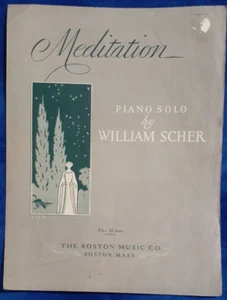 Partituras de piano de meditación solo de William Scher 2 páginas**Manchas, escritura** - Imagen 1 de 3