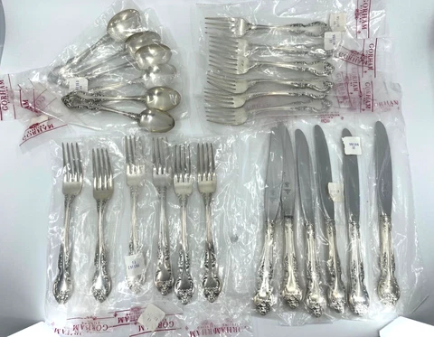 Gorham Sterling Silver Melrose  Service for 6 Cover