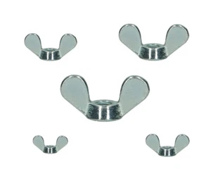 5 - 25 x Flügelmutter DIN 315 runde Form M4 5 6 8 10 verzinkt deutsche Form - Bild 1 von 1