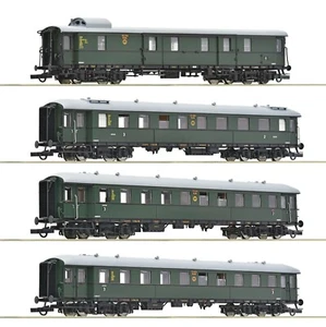 HO Scale Wagons - 6200056 - 4 piece set 1: Traditional train “Zwickau”, DR - Picture 1 of 1