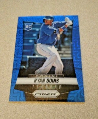 2014 Panini Prizm Baseball Blue Prizm Rookie #192 Ryan Goins Blue Jays /75 - Image 1 of 2