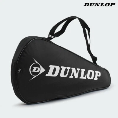 Dunlop Squash Racket Bag Full Cover Racquet Bag Sports Cover Black NWT