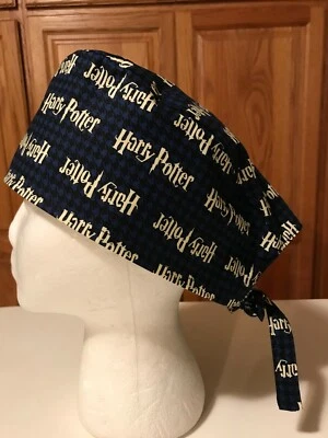 Scrub Hat Medical Nursing Chemo Skull Cap  Harry Potter Cotton Fabric Hat #3 - Image 1 of 4