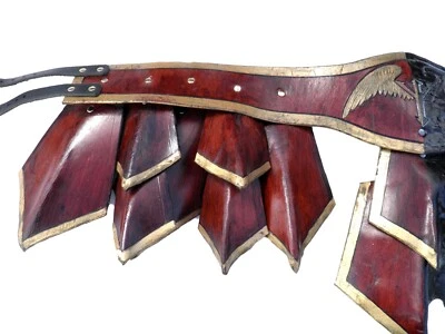 Women’s Leather Valkyrie Fantasy Armor - Waist Belt – Viking Norse Goddess Hel - Image 1 of 4
