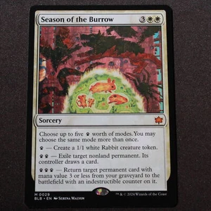 Temporada de la Madriguera Magic The Gathering Bloomburrow Mythic 29 casi nuevo - Imagen 1 de 6
