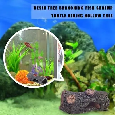 Aquarium Hide Fish Cave Ornament Hide Hollow Tree Hiding 2023 Fish Tank V2M3 • 5.42€