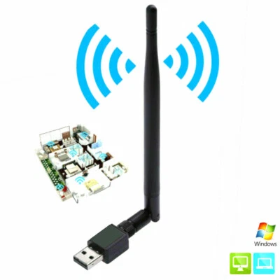 CHIAVETTA USB WIFI CON ANTENNA WIRELESS MINI ADATTATORE PENNA VELOCITA' 600 MBPS