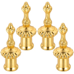 4 Pcs Sturdy Lamp Shade Toppers Lamp Finial Thread Light Caps Knob - Picture 1 of 12