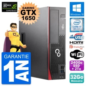 PC Fujitsu D556 Dt Gaming GTX 1650 i7-6700 RAM 32Go 240Go SSD+2To W10 - Bild 1 von 7