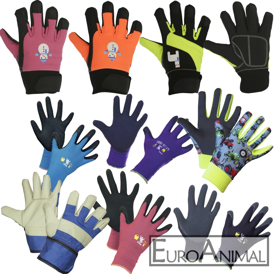 Kinder Handschuhe Gartenhandschuhe Arbeitshandschuhe  3-11 Jahre Sommer / Winter - Bild 1 von 1