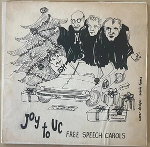 NEAR MINT "Joy to UC: Free Speech Carols" EP 1964 Berkeley Free Speech Movement - Picture 1 of 3