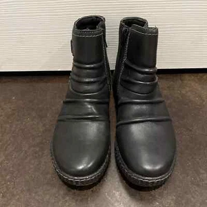 Clarks Caroline Orchid Womens 6.5 M Ankle Boot Black - Picture 1 of 4