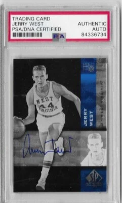 Jerry West Signed 2010 SP Authentic Holo F/X Card PSA/DNA Certified - Image 1 of 2