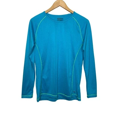 Layer 8 Performance Long Sleeve Tee Shirt Qwick-Dry Blue Athletic Women's Size L - Image 1 of 4