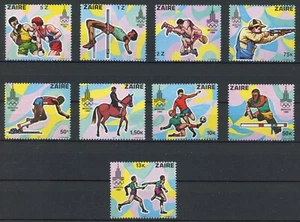 Zaire 1980 : Olympics - Good Set Very Fine MNH Stamps - Catalog Value : 140€ - Picture 1 of 1