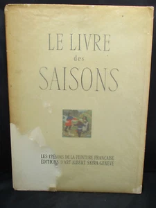 LE LIVRE DES SAISONS Removeable Colorful Art Prints Text in French AS IS Lovely! - Picture 1 of 7