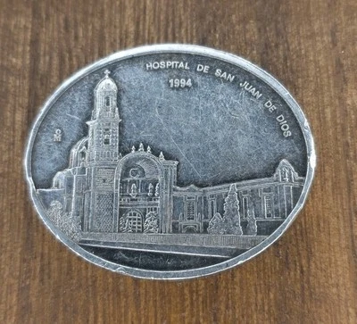 México Silver Medal Hospital De San Juan De Dios 1994 1 Oz 925 Silver 33.2 Grams - Image 1 of 2