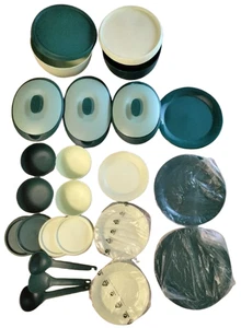 45 Teile GROSSES Konvolut NEU Tupperware zwei grüne Farben mint & Hunter 2 SZ Teller - Bild 1 von 6