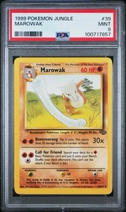 1999 Pokemon Jungle 1st Edition #39 Marowak PSA 9 Mint - Picture 1 of 3