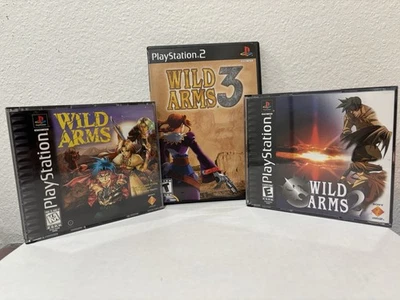 Wild Arms 1 2 & 3 Trilogy Bundle (Sony PlayStation 1 PS1) Completo CIB Foto 1 de 4