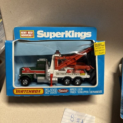 MATCHBOX SUPER KINGS K-20 Peterbilt Heavy Duty Tow Truck Vintage 1979 - Image 1 of 4