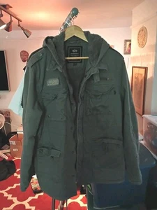 Vintage ALPHA INDUSTRIES Flyers Coldweather Fleece Jacket XL 3A382 LKZ 10014 - Picture 1 of 9