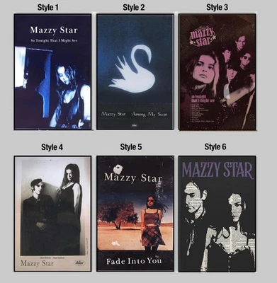 Mazzy Star Poster, 90s Grunge Music, Indie Rock Art