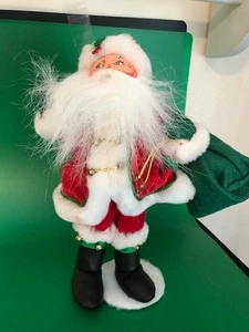 Bambola di Natale Annalee 2006 Jingle Bell Mr. Santa 9" con borsa con etichetta - Foto 1 di 5