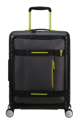 American Tourister Hello Cabin Spinner 55 / 20 Exp Coated Trolley Black / Lime - Bild 1 von 4