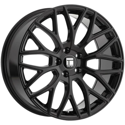Touren TR76 18x8 5x4.5" +35mm Gloss Black Wheel Rim 18" Inch Foto 1 de 4