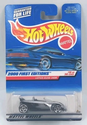 Mattel Hot Wheels DieCast Metal 2000 Primera Edición Serie Lotus Elise 340R #075 Foto 1 de 4