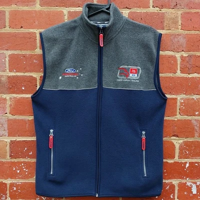 FORD GLEN SETON Racing GSR V8 Supercars Zip Jumper Sweater Fleece Vest - Large - image 1 of 4