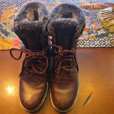 Timberland Marrón Kinsley Impermeable Medio Senderista Bota Talla 8.5 EE. UU. Mujer  Foto 1 de 4