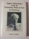 Higher Mathematics From An Elementary Point Of View By Hans Rademacher Excellent