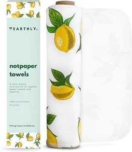 10PK Reusable Paper Towels Cotton Washable Absorbent Zero Waste Eco Friendly - Picture 1 of 6