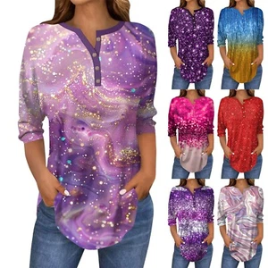 Women's Shirts Breathable Summer Plus Size Dressy Trendy Tops - Picture 1 of 24