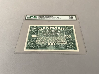Denmark 100 Kroner P-39a 1944  PMG 58 - Image 1 of 4