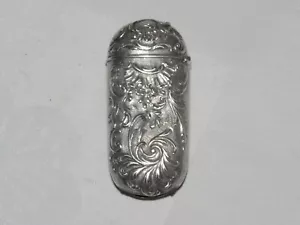 09J8 Antik Getoastet Sterling Silber Ende XIX - Picture 1 of 4