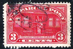 UNITED STATES 1913 Fine Used Parcel Post Stamp Scott # Q3 CV 6.50 $ - Picture 1 of 2
