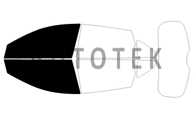 预切胶片前双门窗任何色调适用于日产 ROGUE 2008 - 2013 — 第 1/4 张图片