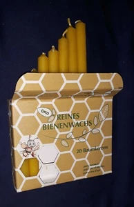 Christbaumkerzen echte 100%  Bienenwachs Kerzen, 1 Pack, Weihnachten  20 Stück - Bild 1 von 7