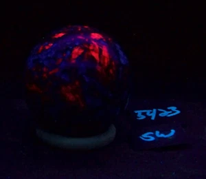 Fluorescent AZ Calcite and Fluorite 73mm Sphere SW LW Collection 5423 - Picture 1 of 11
