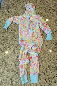 Preppy Goose Kids Girls Love More Soft Lounge One piece Pajamas size 7/8 - Picture 1 of 11