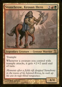 MTG - Stonebrow, Krosan Hero Time Spiral #247 Rare LP - Picture 1 of 2