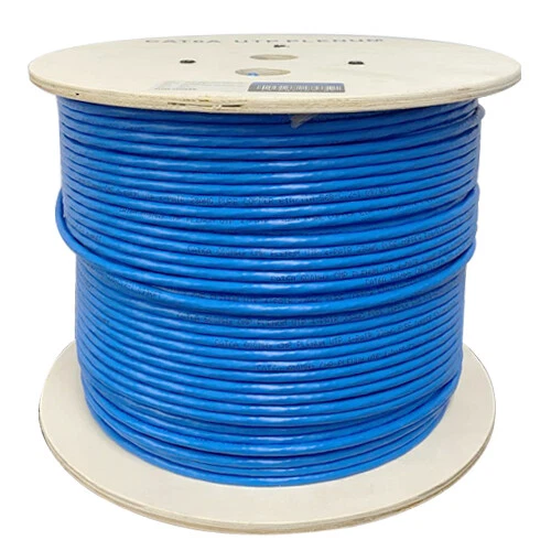 Cables TS CAT6A Plenum Cobre Puro 750Mhz 1000 ft UTP Cable Ethernet a Granel Azul Foto 1 de 1