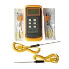 Dual input K type Thermocouple Temperature Meter 6802 II Battery powered